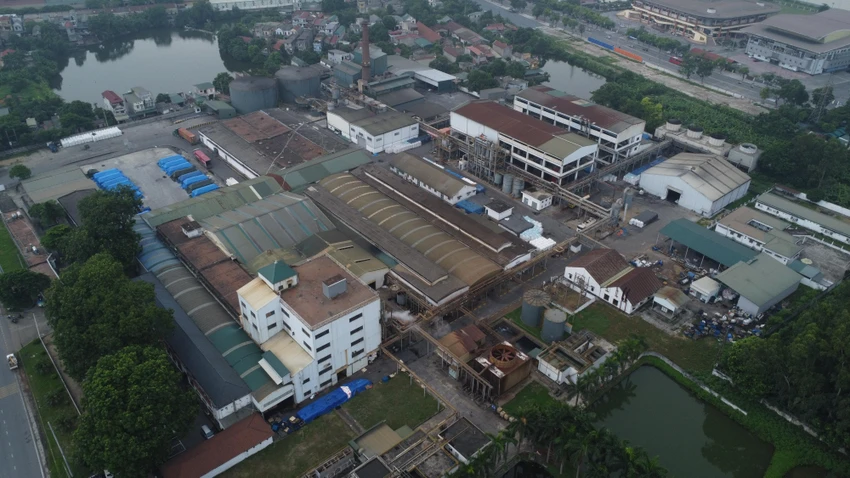 Công ty TNHH Miwon Việt Nam nhìn từ trên cao. Ảnh PHI HÙNG Công ty TNHH Miwon Việt Nam nhìn từ trên cao. Ảnh PHI HÙNG
