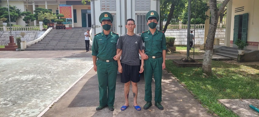 Bị can Trần Văn Hiệu tại Đồn Biên phòng Bắc Sơn. Ảnh: CTV