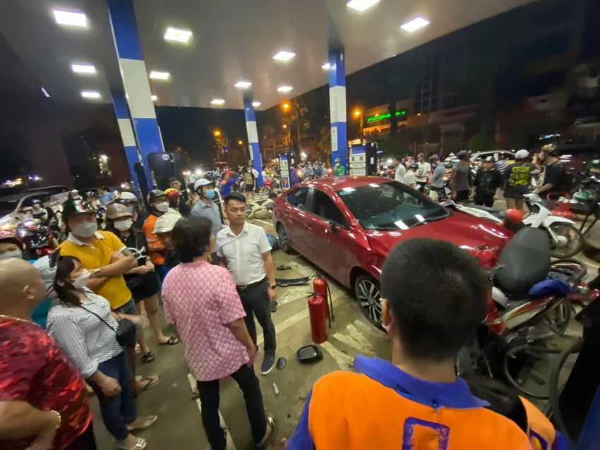 Hiện trường xảy ra vụ việc. Ảnh CTV Hiện trường xảy ra vụ việc. Ảnh CTV
