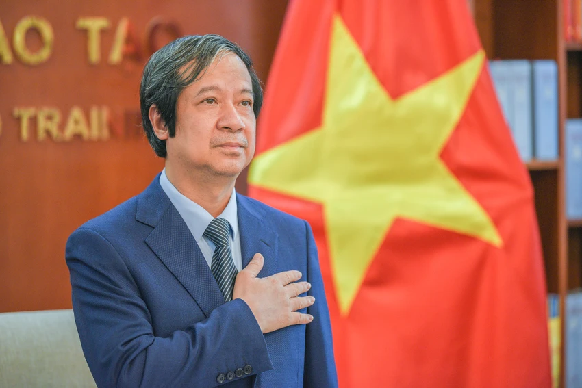 Bộ trưởng Bộ GD&ĐT Nguyễn Kim Sơn. Ảnh PHI HÙNG Bộ trưởng Bộ GD&ĐT Nguyễn Kim Sơn. Ảnh PHI HÙNG