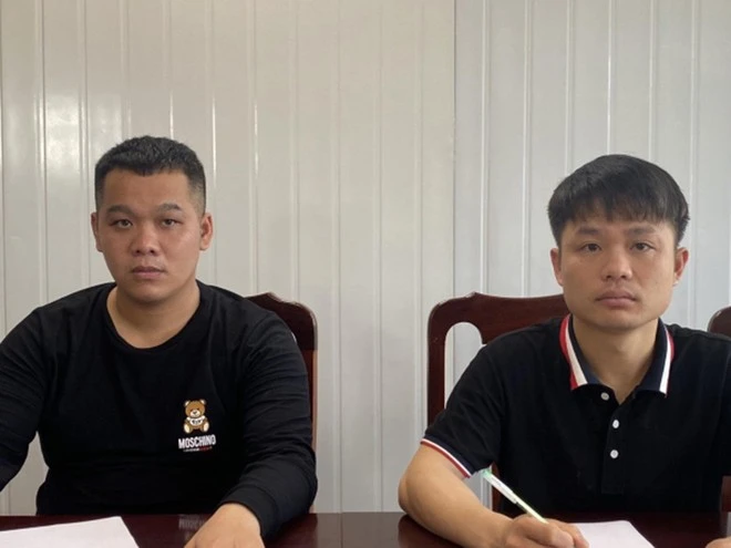 Vũ Văn Đại và Bùi Đức An. Ảnh CACC Vũ Văn Đại và Bùi Đức An. Ảnh CACC
