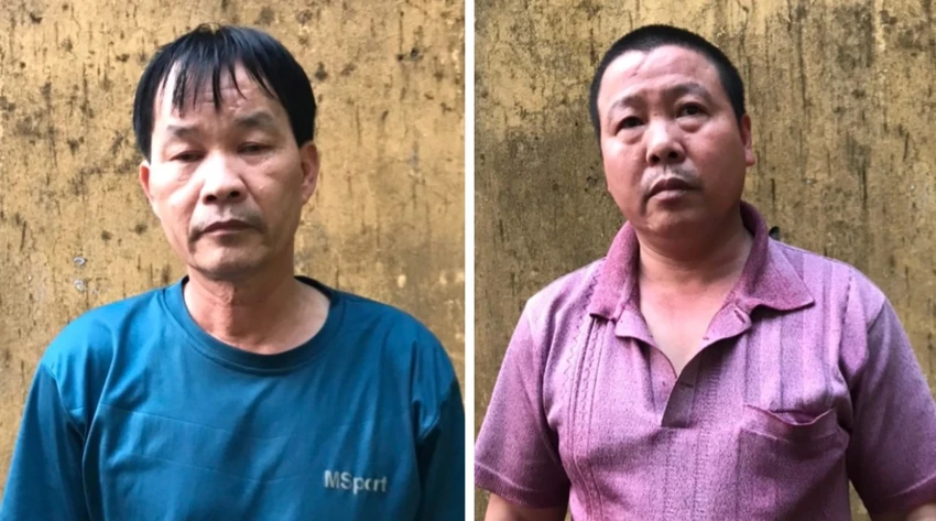 Từ trái sang là Triệu Đức Vạn và Lâm Văn Ban. Ảnh CACC Từ trái sang là Triệu Đức Vạn và Lâm Văn Ban. Ảnh CACC