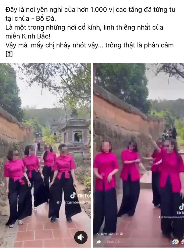 Thông tin kèm clip đăng tải gây xôn xao dư luận. Ảnh: cắt từ clip Thông tin kèm clip đăng tải gây xôn xao dư luận. Ảnh: cắt từ clip