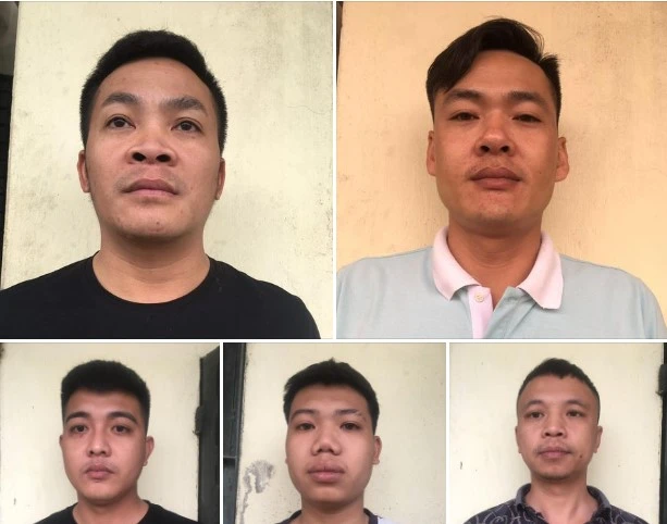 Nhóm người liên quan trong vụ án. Ảnh CA Nhóm người liên quan trong vụ án. Ảnh CA