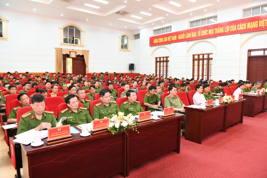 Toàn cảnh hội nghị. Ảnh BCA Toàn cảnh hội nghị. Ảnh BCA