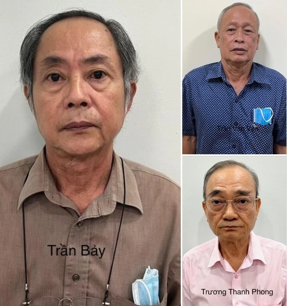 Các bị can bị khởi tố. Ảnh BCA Các bị can bị khởi tố. Ảnh BCA