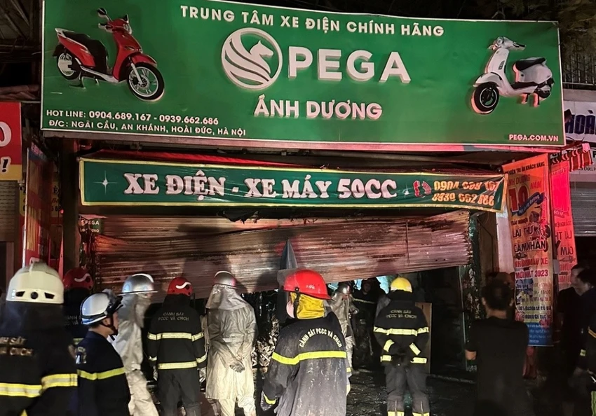 Nơi xảy ra vụ cháy. Ảnh CTV Nơi xảy ra vụ cháy. Ảnh CTV