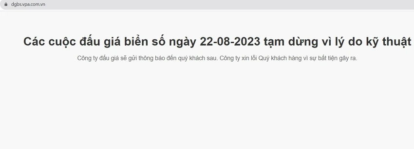 Một số người tham gia đấu giá lo ngại không thể lấy lại tiền sau thông báo của đơn vị tổ chức. Ảnh: Chụp màn hình Một số người tham gia đấu giá lo ngại không thể lấy lại tiền sau thông báo của đơn vị tổ chức. Ảnh: Chụp màn hình