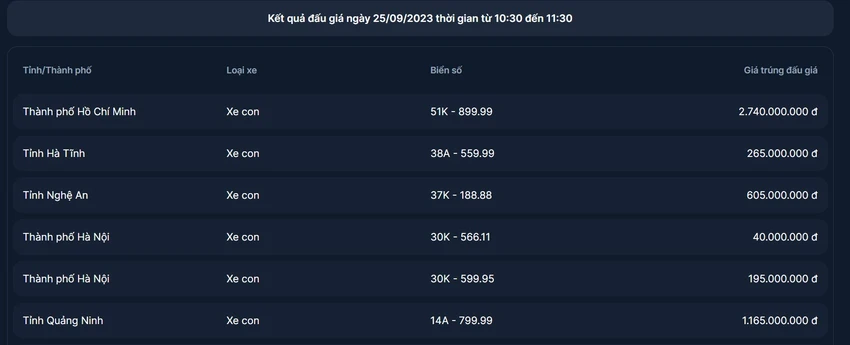 kết quả đấu giá xe sáng 25.jpg