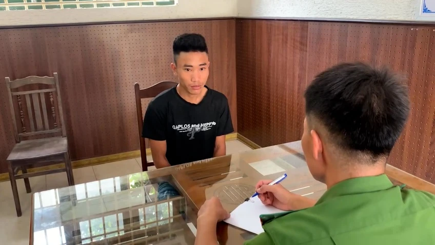 Chân dung nam thanh niên hiếp dâm thiếu nữ 15 tuổi. Ảnh CA
