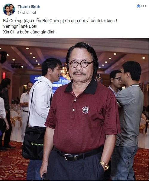 Sao Việt thương tiếc khi biết tin nghệ sĩ Bùi Cường qua đời ảnh 1 Sao Việt thương tiếc khi biết tin nghệ sĩ Bùi Cường qua đời ảnh 1