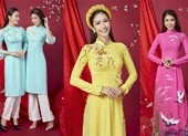 Không thể rời mắt trước những tà áo dài Tết của Brian Võ