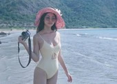 Hoa hậu Lương Thùy Linh khoe dáng bikini ở Côn Đảo