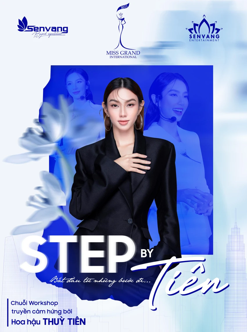 Poster chuỗi workshop truyền cảm hứng bởi hoa hậu Thùy Tiên. Poster chuỗi workshop truyền cảm hứng bởi hoa hậu Thùy Tiên.