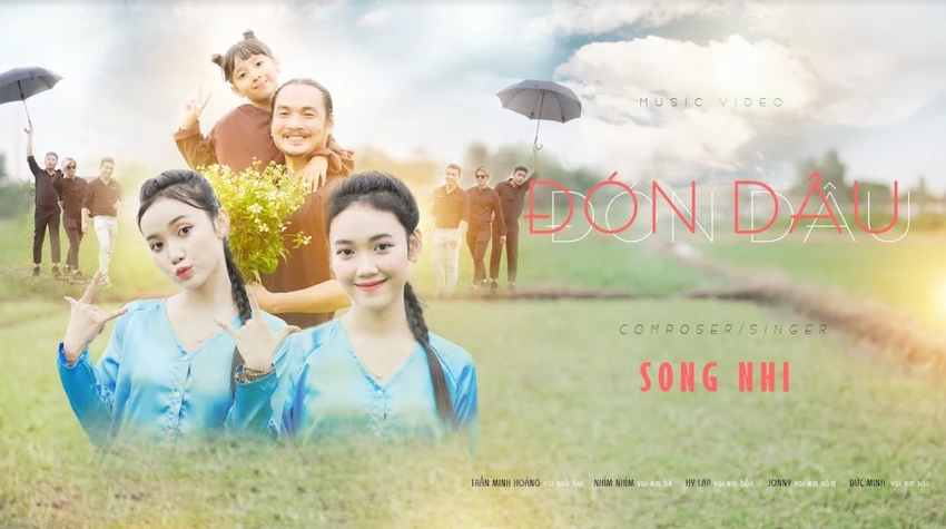 Poster chính thức của Đón dâu - Ca khúc do Song Nhi tự sáng tác. Ảnh: NVCC Poster chính thức của Đón dâu - Ca khúc do Song Nhi tự sáng tác. Ảnh: NVCC