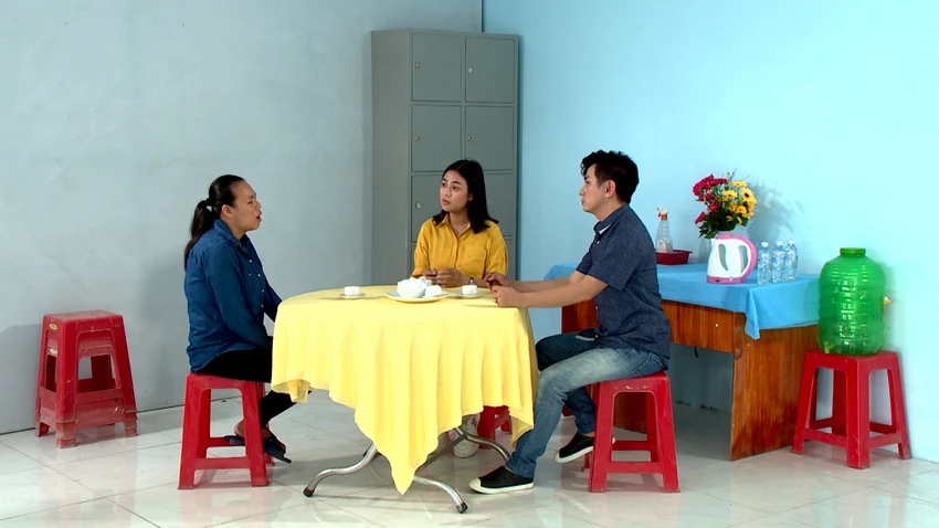Chị Linh trong chương trình. Chị Linh trong chương trình.
