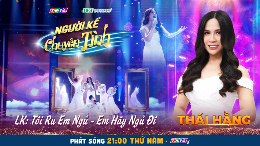 Poster Người kể chuyện tình - Thái Hằng. Poster Người kể chuyện tình - Thái Hằng.