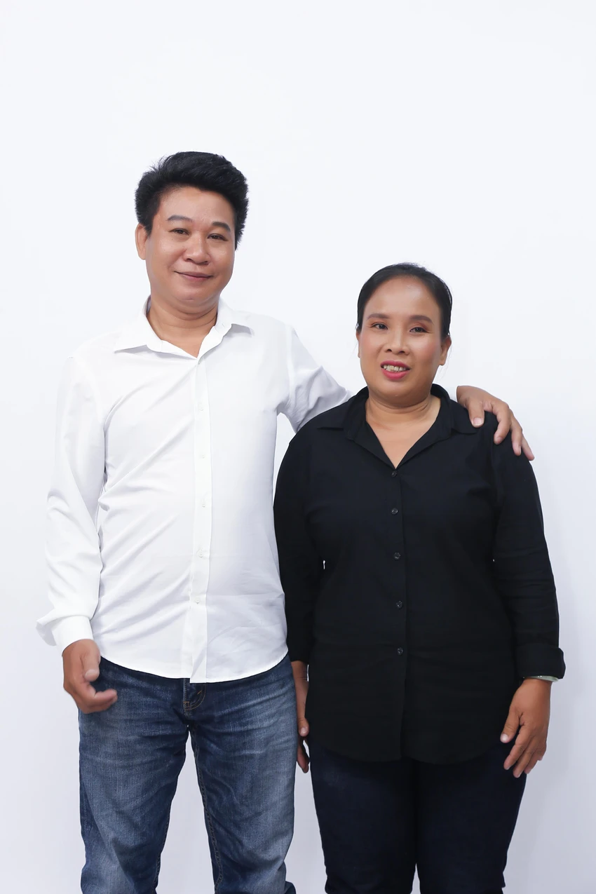 Vợ chồng anh Thanh Huyền (45 tuổi) và chị Kim Dung (42 tuổi). Ảnh: CTCC Vợ chồng anh Thanh Huyền (45 tuổi) và chị Kim Dung (42 tuổi). Ảnh: CTCC