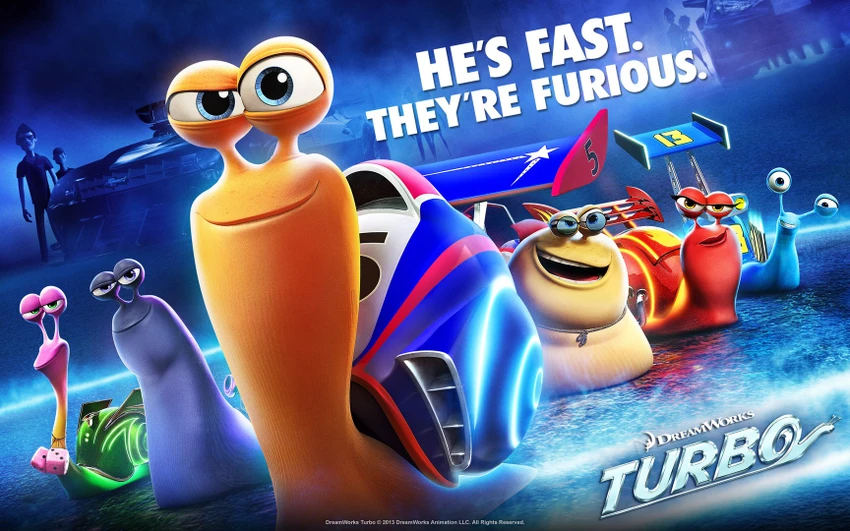 Turbo được xem là một phiên bản hoạt hình của loạt phim Fast & Furious. Turbo được xem là một phiên bản hoạt hình của loạt phim Fast & Furious.