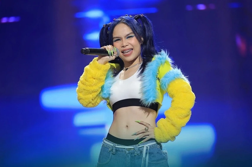 Liu Grace là thí sinh nữ duy nhất ở chung kết Rap Việt đã giành giải 3. Ảnh: Ban Tổ chức. Liu Grace là thí sinh nữ duy nhất ở chung kết Rap Việt đã giành giải 3. Ảnh: Ban Tổ chức.