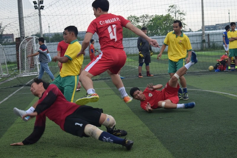 màn tranh tài bóng đá của Cảnh sát