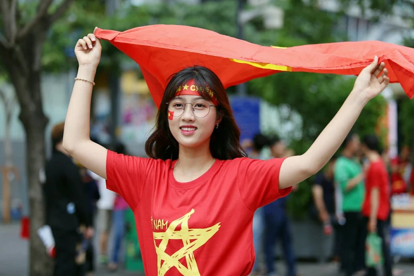 Cổ động viên cả nước tiếp lửa cho Olympic Việt Nam ảnh 1 Cổ động viên cả nước tiếp lửa cho Olympic Việt Nam ảnh 1