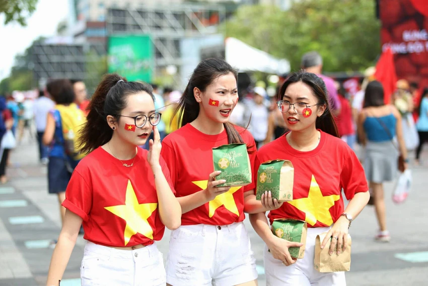 Cổ động viên cả nước tiếp lửa cho Olympic Việt Nam ảnh 4 Cổ động viên cả nước tiếp lửa cho Olympic Việt Nam ảnh 4