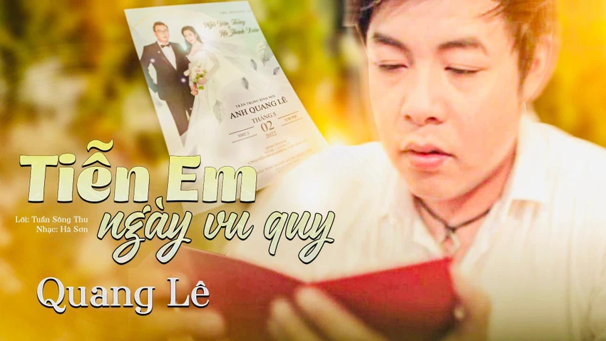 Quang Lê chia sẻ trên fanpage rằng anh sẽ hát bài “Tiễn em ngày vu quy” để chúc phúc và ghi lại kỷ niệm của 3 anh em. Ảnh: FB Quang Lê Quang Lê chia sẻ trên fanpage rằng anh sẽ hát bài “Tiễn em ngày vu quy” để chúc phúc và ghi lại kỷ niệm của 3 anh em. Ảnh: FB Quang Lê