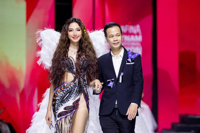 Hoa hậu Thùy Tiên và NTK Hoàng Hải Hoa hậu Thùy Tiên và NTK Hoàng Hải