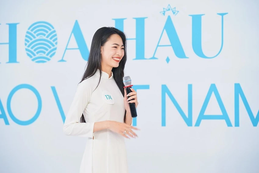 Thí sinh 'Hoa hậu Biển đảo Việt Nam 2022' trong trang phục áo dài ảnh 6