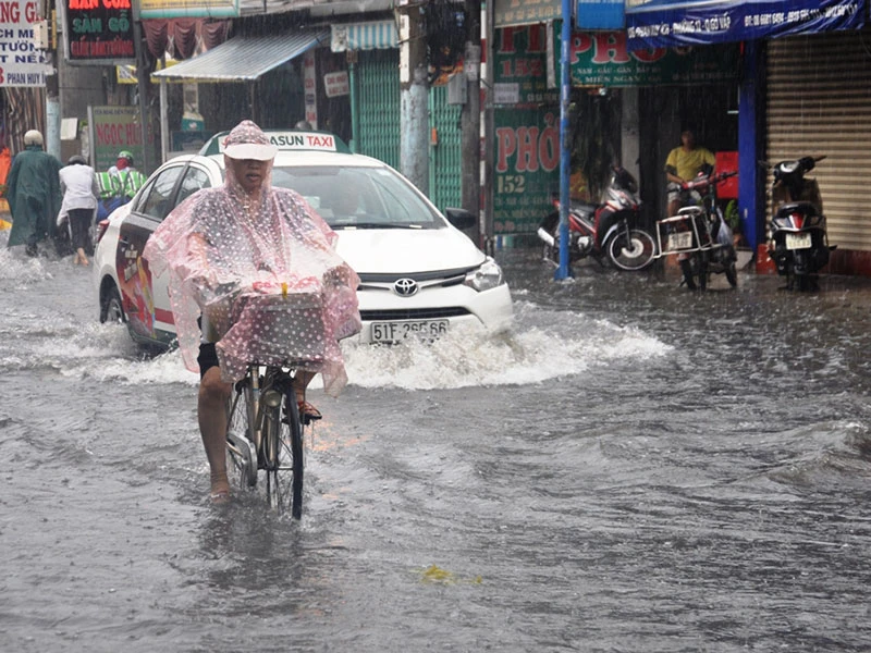 Mưa lớn, đường TP.HCM ngập nặng giữa mùa nóng ảnh 2