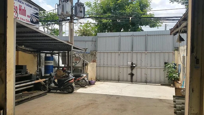 Khu vực công ty nơi xảy ra vụ việc. Ảnh: HT Khu vực công ty nơi xảy ra vụ việc. Ảnh: HT