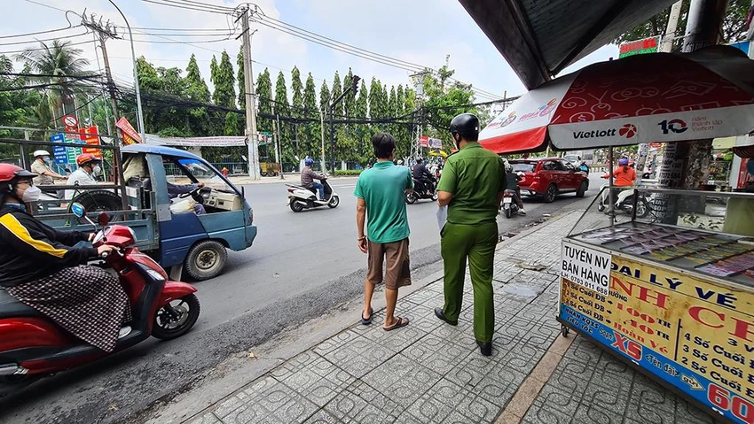 Hiện trường nơi xảy ra vụ việc. Ảnh: GĐCC Hiện trường nơi xảy ra vụ việc. Ảnh: GĐCC