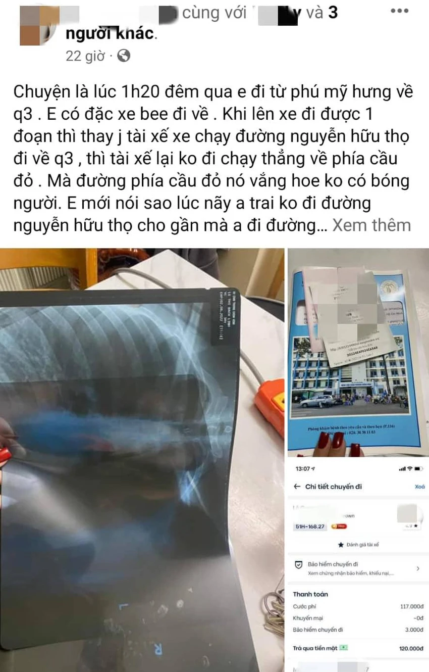 Thông tin được chị L chia sẻ trên mạng xã hội. Ảnh chụp màn hình Thông tin được chị L chia sẻ trên mạng xã hội. Ảnh chụp màn hình