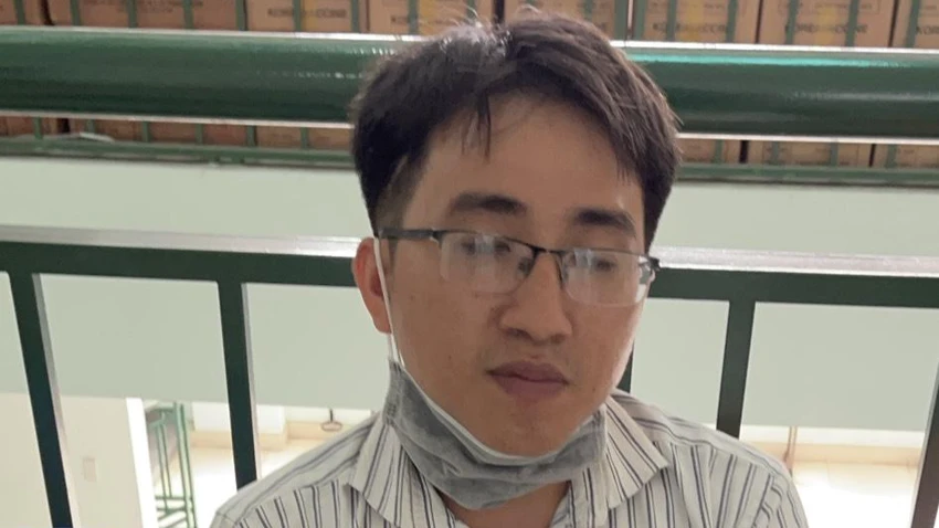Sơn tại cơ quan điều tra. Ảnh: CA Sơn tại cơ quan điều tra. Ảnh: CA