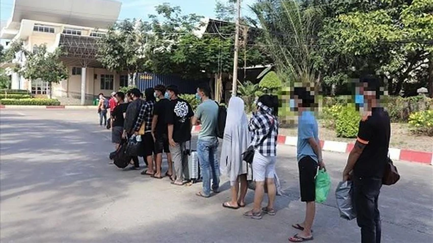 Một số lao động Việt Nam được giải cứu sau khi bị lừa bán sang Campuchia. Ảnh: CATP