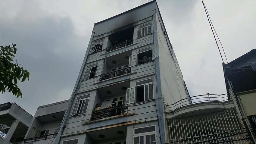 Vụ cháy sau đó được cảnh sát PCCC dập tắt. Ảnh: HT Vụ cháy sau đó được cảnh sát PCCC dập tắt. Ảnh: HT