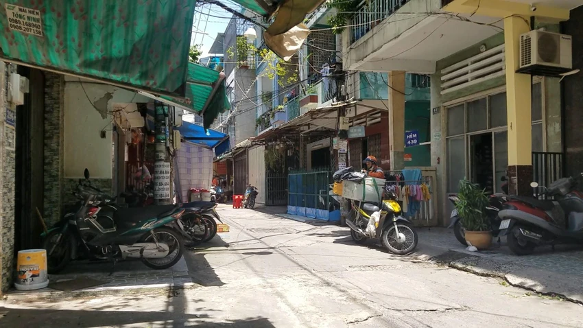 Khu vực nơi xảy ra vụ trộm. Ảnh: NT Khu vực nơi xảy ra vụ trộm. Ảnh: NT