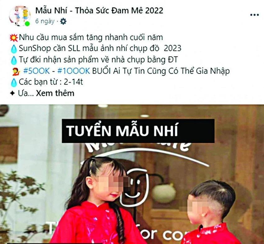 Công an cảnh báo về thủ đoạn lừa ‘tuyển mẫu nhí’ lua-dao-tuyen-mau-nhi-chup-anh