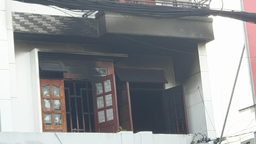 Đám cháy khiến cô gái tử vong, nam thanh niên bị thương nặng. Ảnh: HT Đám cháy khiến cô gái tử vong, nam thanh niên bị thương nặng. Ảnh: HT