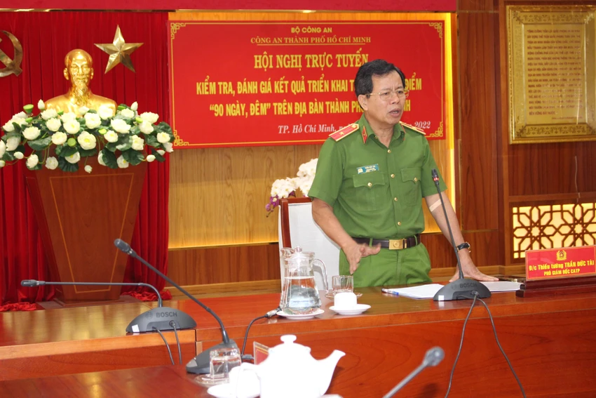 Công an TP đánh giá cao thực hiện cao điểm ‘90 ngày, đêm’ hoi-nghi-truc-tuyen-90-ngay-dem