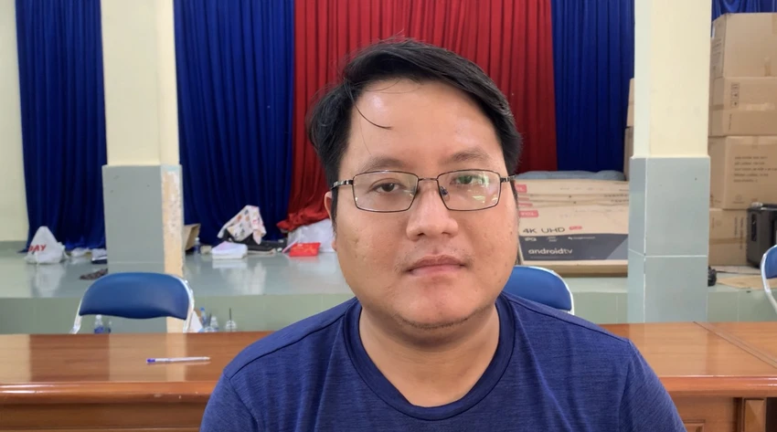 Hiếu ban đầu được xác định cầm đầu đường dây đánh bạc. Ảnh: CA Hiếu ban đầu được xác định cầm đầu đường dây đánh bạc. Ảnh: CA
