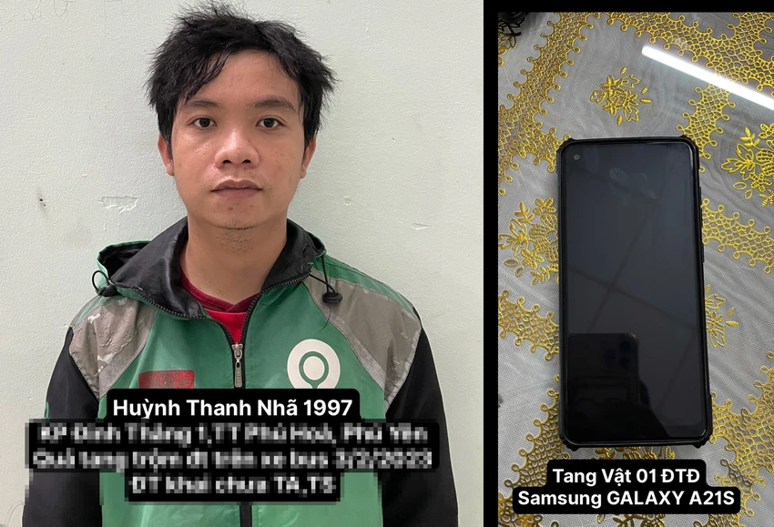 Nhã sau khi gây án đã bị lực lượng hình sự đặc nhiệm Công an quận 5 bắt. Ảnh: CA Nhã sau khi gây án đã bị lực lượng hình sự đặc nhiệm Công an quận 5 bắt. Ảnh: CA