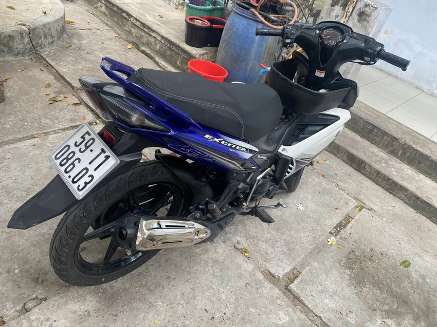 Chiếc xe máy là phương tiện gây án bị công an tạm giữ. Ảnh: CA Chiếc xe máy là phương tiện gây án bị công an tạm giữ. Ảnh: CA