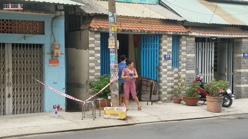 Khu vực nhà trọ nơi xảy ra vụ án mạng. Ảnh: HT Khu vực nhà trọ nơi xảy ra vụ án mạng. Ảnh: HT