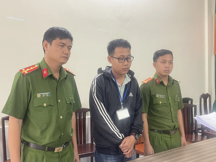 Kha được xác định có vai trò cầm đầu trong vụ án. Ảnh: CA Kha được xác định có vai trò cầm đầu trong vụ án. Ảnh: CA
