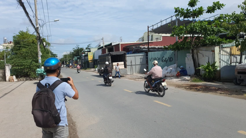 Khu vực mà thông tin trên báo đăng tải việc ông H bị đánh cướp hơn 200 tờ vé số. Ảnh: NT