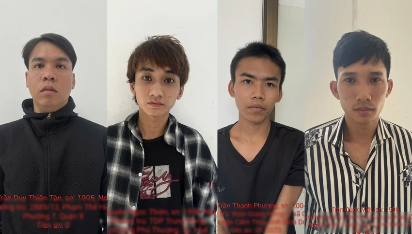 Bắt nhóm ‘vỡ nợ làm liều’, xịt hơi cay cướp tài sản dịp giáp Tết