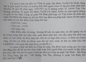 Công an Tân Bình tìm thân nhân của người chết bên lề đường Trần Văn Quang