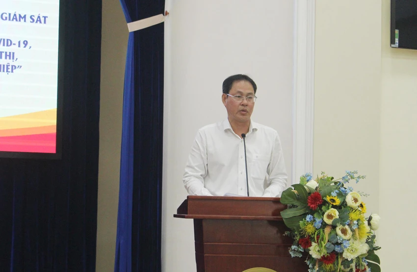 Ông Nguyễn Thành Trung phát biểu tại hội nghị. Ảnh: NGUYỄN YÊN Ông Nguyễn Thành Trung phát biểu tại hội nghị. Ảnh: NGUYỄN YÊN